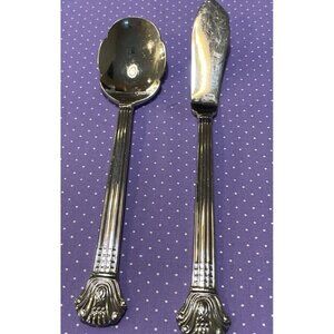 Retroneu Avignon Vendome 18/10‎ Stainless Korea Butter Knife Sugar Shell Spoon